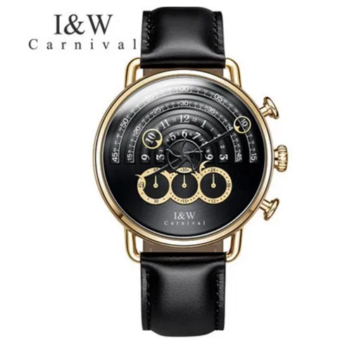 Watch Carnival IW runway dial Unique design   men   stop watch men clo waterproo - £100.53 GBP