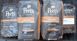 6 Bags Peet&#39;s Dark Sumatra Ground Coffee 10.5 oz each (SEE PICS) (CO2) - £29.29 GBP