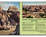 Multi Vista W Poesia Grand Canyon Arizona Az Unp Lino Cartolina Z1 - £2.63 GBP
