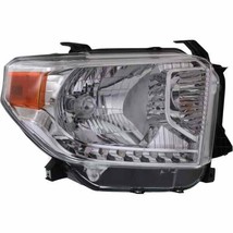 Headlight For 2014-17 Toyota Tundra SR5 Right Side Halogen Chrome Housing Clear - £164.92 GBP