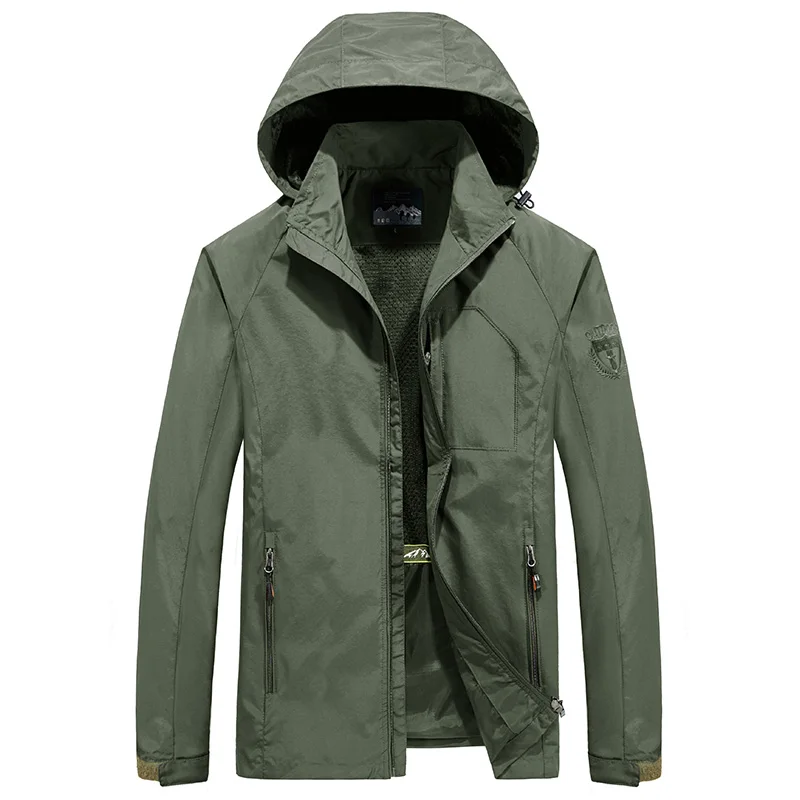  Men Jackets Outdoor Casual Hi Clothes Thin Hooded Coats Spring and  Jacket  Jac - $117.13