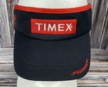 Times Headsweats Black &amp; Red Visor - Elastic - OSFM - Excellent Condition! - $5.94