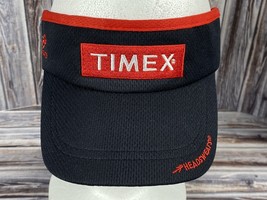 Times Headsweats Black &amp; Red Visor - Elastic - OSFM - Excellent Condition! - $5.94