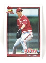 1991 Topps Baseball Card #627 - Tim Layana - Cincinnati Reds - Pitcher - $0.99