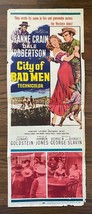 *CITY OF BAD MEN (1953) Western Insert Poster Jeanne Crain &amp; Dale Robertson - $75.00