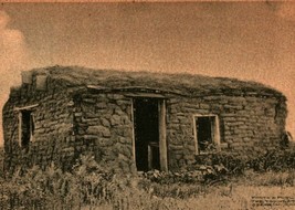 An Abandoned Soddy Home Colby Kansas KS 1909 DB Postcard  T13 - £7.87 GBP