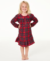 allbrand365 designer Little &amp; Kids Big Girls Brinkley Plaid Pajama Nightgown 6-7 - £25.22 GBP