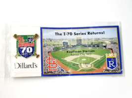 VTG The I-70 Series Kauffman KC Royals STL Cardinals Pin Baseball Dillard&#39;s 1999 - £10.44 GBP