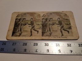 Back To His Comrades Stereoview Card Military Uniform Soldiers #22 Home ... - £18.97 GBP