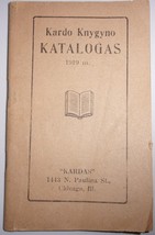 Vintage Lithuanian Kardo Knygyno Katalogas 1919 Booklet - $3.99