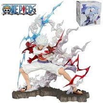 Anime One Piece Figure Anime Model Sun God Nika Luffy Gear 5 Action Figu... - $23.99