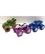 Hot Wheels Monster Jam 1:64 Scale Set of 3 BLUE THUNDER Full Charge Drag... - $19.80