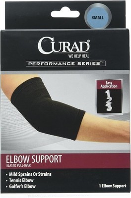Curad Elastic Pull-Over Elbow Support Black Medium - $23.28