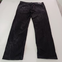 Levi's 505 Straight Regular Fit Men's Black Cotton Blend Jeans Size 36×30 image 14