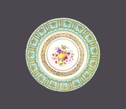 Royal Paragon B144D dinner plate. Teal with fruit and flowers, gold filigree. - £158.33 GBP