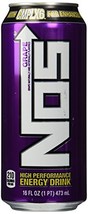 NOS Energy Drink, Grape, 16-Ounce (Pack of 8) - $29.69