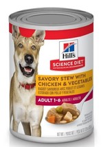 Hill&#39;s Science Diet Adult 1-6 Chicken &amp; Vegetables Stew Wet Dog Food - 1... - €10,97 EUR