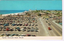 Postcard Popular Clearwater Beach Florida Older Cars - £2.31 GBP
