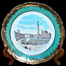 Vintage Plate Palio di Siena Made in Italy Piazza del Campo Bareback Horse Race - £39.86 GBP