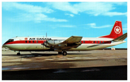 Air Canada plane prepares for takeoff at a Canadian Airport Airplane Postcard - £6.31 GBP