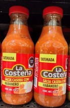 2X La Costena Salsa Habanero Tatemada / Habanero Salsa W/ Tomato - 2 De 450g c/u - £19.00 GBP