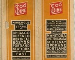 SOO Line Railroad Company Time Table Primer no 3 April 20th 1913 - $243.54