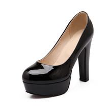 Elegant Women&#39;s High Heels Shoes Spring Sexy Pumps Platform Patent Blue Pink Hee - £61.40 GBP