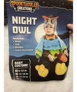 Night Owl Halloween Baby Costume 6-12 Mo Spooktacular Creations - $16.82