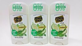 3x Power Stick CUCUMBER MINT Deodorant 0%Aluminum All Day Odor Protection 2.5 oz - £15.71 GBP