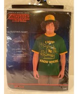 Stranger Things Dustin&#39;s Shirt Adult L/XL Halloween Costume Dress Up New - $7.91