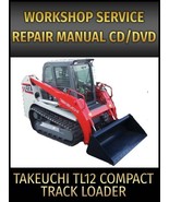 Takeuchi TL12 Compact Track Loader Service Repair Manual on CD - $372.14 MXN