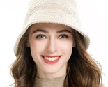 Women Winter Bucket Hat Fashion Knit Cloche Hat Solid Color Warm Crochet... - $35.99