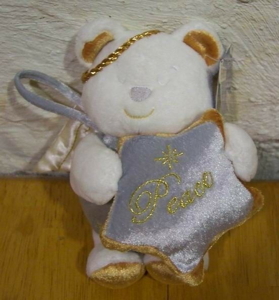 First & Main PEACE ANGEL TEDDY BEAR Stuffed Animal NEW - $15.35