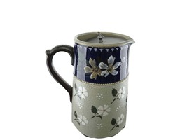 c1880 Lovatt Langley Mill Syrup pitcher with floating pewter lid - £105.27 GBP