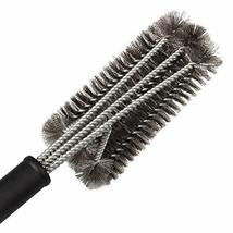 18&quot;- 3 in 1 Stainless Steel Brushes - Heavy Duty Barbecue Cleaner Tools, Perfect - £18.86 GBP