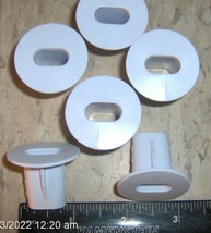 6 rOund Cable Bushings 1 1/4&quot; DUAL FEED Bushing for Cat 5 6 7 Coax White... - $14.83