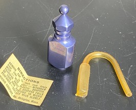 Pocket Purse Perfume Atomizer Wickie Perfumer Co New 1960&#39;s Purple Metal... - $7.92