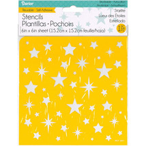 Self Adhesive Stencil Star Lite 6 X 6 Inches - $440.07 MXN