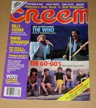 The Go Go&#39;s Creem Magazine Vintage 1982 The Who Billy Squier David Johansen - $29.99