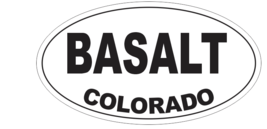 Basalt Colorado Oval Bumper Sticker D7153 Euro Oval - $1.39+