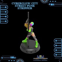 3D Printed Cyberglow City Cyberpunk Street Punk Stripper Dancer Miniatur... - $9.90