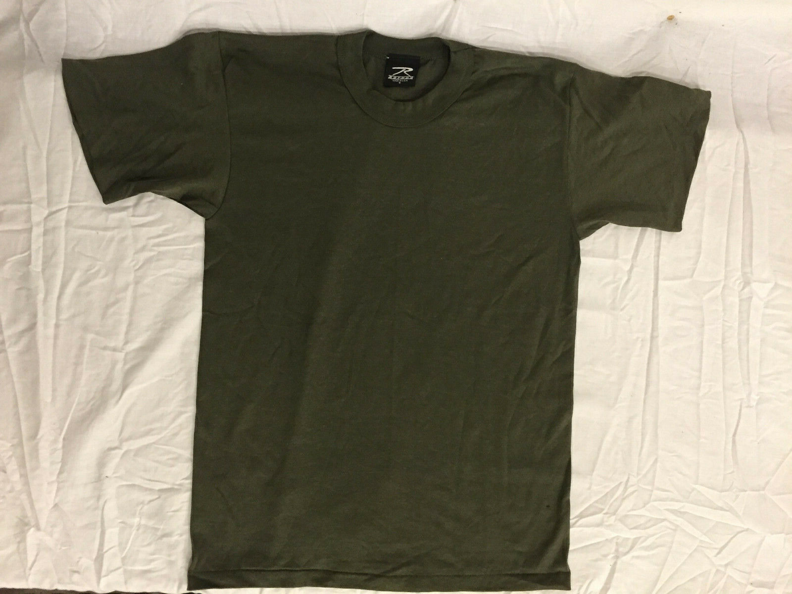 NWOTs Military Style Olive Drab Solid Green Short Sleeve Shirt Small - $13.15
