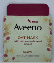 (1) Aveeno Oat Mask Glow &amp; Soothe Pomegranate Seed, Pumpkin Seed 0.35 Oz - £1.55 GBP