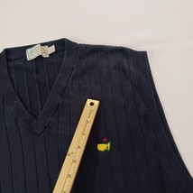 Augusta National Golf Shop Men's Cable Knit Black Spun Sweater Vest Size XL image 4