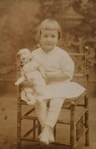 RPPC Little Girl Rachel with Krammer &amp; Reinhardt Doll Allegheny Pa Postcard AA1 - $29.95