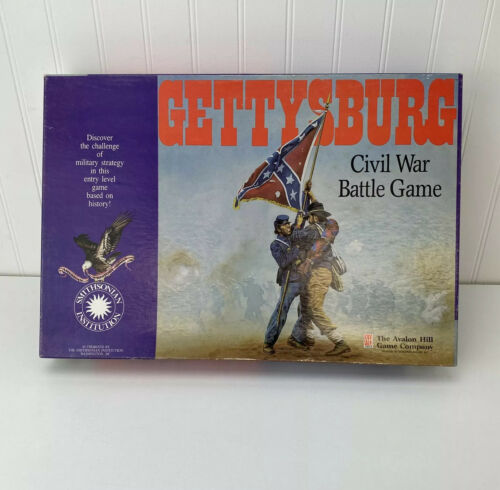 Gettysburg Civil War Battle Board Game Avalon Hill Smithsonian Complete 1988 - $84.99