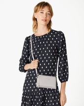 NWB Kate Spade Staci Dual Zip Around Crossbody Grey Leather WLR00410 Dust Bag FS - £97.29 GBP