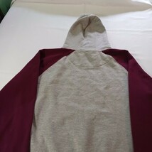 Panthers Men's Gray & Red Long Sleeve Drawstring Hoodie Pullover Sweatshirt XL image 13