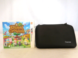 Animal Crossing: New Leaf Nintendo 3DS + Black 3DS Case for 3DS XL - £15.58 GBP