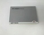 2016 Kia Optima Sedan Owners Manual Handbook OEM G04B46010 - $22.49